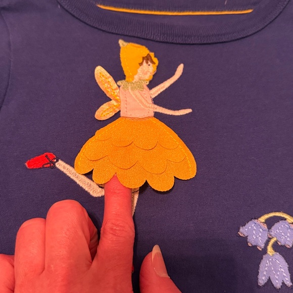 Mini Boden Navy Tunic Fsiry Top with Polka dot leggings set - Picture 7 of 11